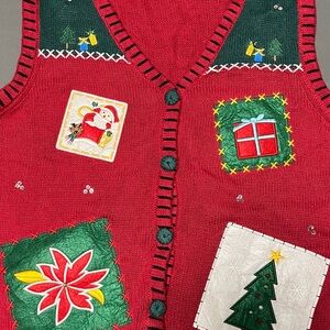 Festive Christmas Vest! XXL Plus. Perfect for Ugly Sweater Contest!